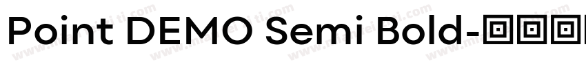 Point DEMO Semi Bold字体转换